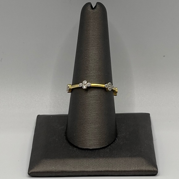 Freida Rothman Jewelry - Freida Rothman Clover Sterling Silver Stacking Ring